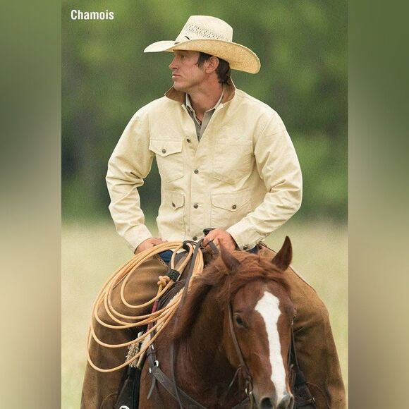 Schaefer Vintage Brush Jacket in Chamois Men's Canvas Duck size 3XL Style 309 - Picture 1 of 11